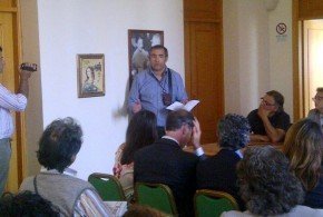 Gennaro Savio durante il suo intervento