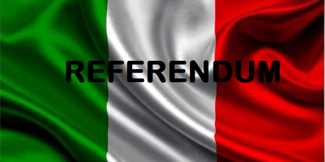 italia bandiera REFERENDUM
