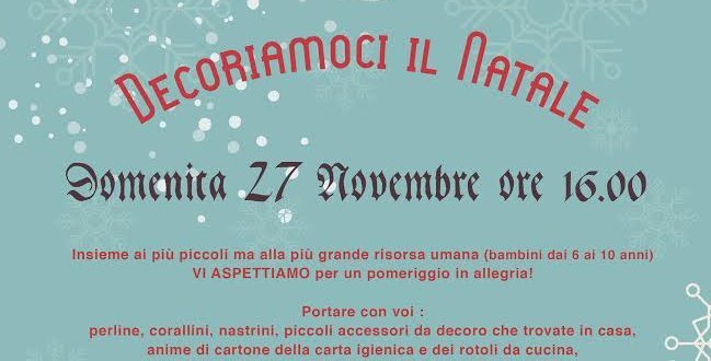 Decoriamoci Natale 2016