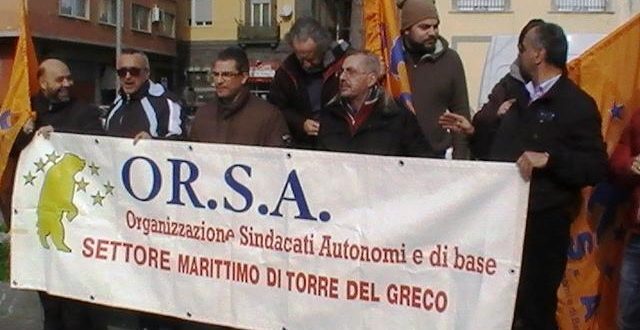 Manifestazione ORSA Caremar