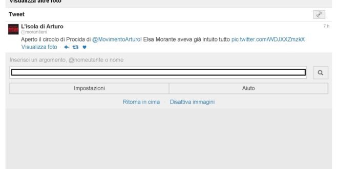 Lisola di Arturo @morantiani Twitter