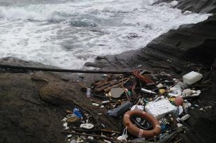Mare mosso e rifiuti