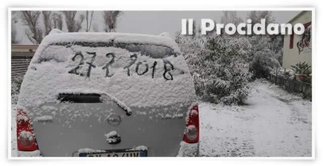 la neve a procida 27 febbraio 2018
