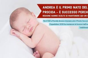 Andrea nasce ospedale Procida