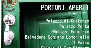 Portoni aperti locandina 25 agosto