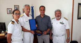 Ammiraglio Pettorino Sindaco Ambrosino Contrammiraglio Faraone TV Scaramuzzino e1535802338292