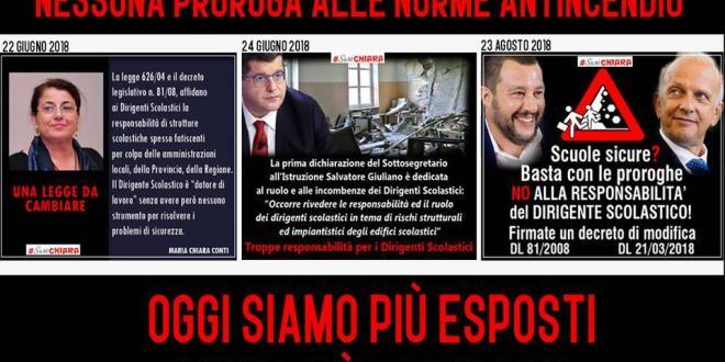 Scuole sicure nessuna proroga