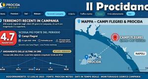 Terremoti Procida: Procida Meteo lancia la pagina scosse in tempo reale terremoti procida meteo